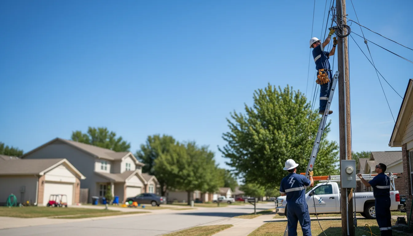 Residential electrician providing installation services in Riverside, TX